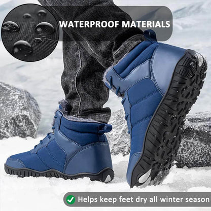 Scarpe di cotone per esterni per esterni scarpe da neve calde non slittamento e impermeabili inverno a piedi nudi