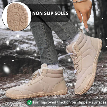 Schneestiefel winddicht kaltdicht trendy lässig warm warm und wasserdichte Winter Barfußschuh (Unisex)