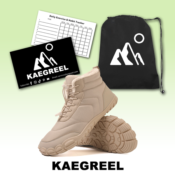 kaegreel winter barefoot shoes snow boots 31505 beige