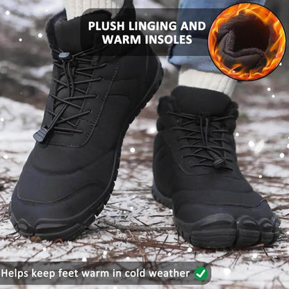 Schneestiefel winddicht kaltdicht trendy lässig warm warm und wasserdichte Winter Barfußschuh (Unisex)
