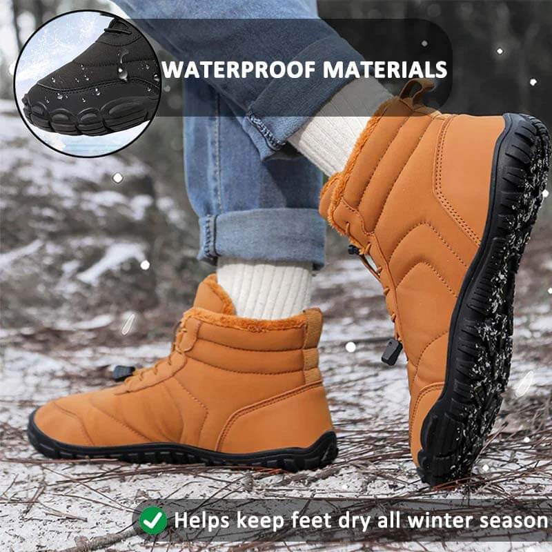 Schneestiefel winddicht kaltdicht trendy lässig warm warm und wasserdichte Winter Barfußschuh (Unisex)