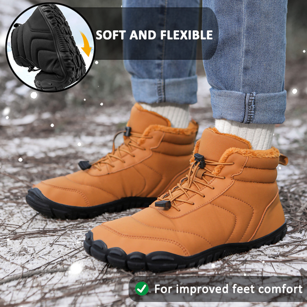 kaegreel winter barefoot shoes snow boots 31505 brown
