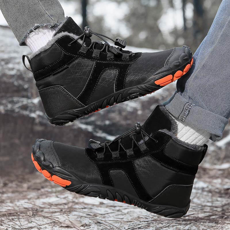 Outdoor Warm Flexible Fold-Resistant Snow Boots Non-slip & Waterproof Winter Barefoot Shoe (Unisex)