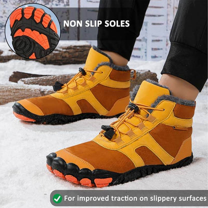Outdoor Warm Flexible Fold-Resistant Snow Boots Non-slip & Waterproof Winter Barefoot Shoe (Unisex)