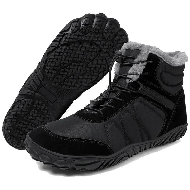 Außenschnee Stiefel Dicke Sohle Baumwollschuhe Wanderschuhe Schuhe Schuhschuh nicht rutsch und wasserdicht im Winter Barfußschuh (Unisex)