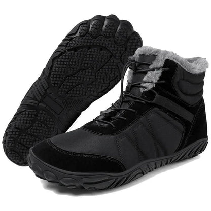 Außenschnee Stiefel Dicke Sohle Baumwollschuhe Wanderschuhe Schuhe Schuhschuh nicht rutsch und wasserdicht im Winter Barfußschuh (Unisex)