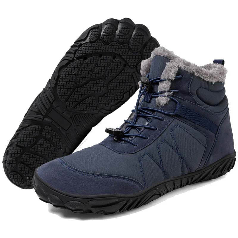 Außenschnee Stiefel Dicke Sohle Baumwollschuhe Wanderschuhe Schuhe Schuhschuh nicht rutsch und wasserdicht im Winter Barfußschuh (Unisex)
