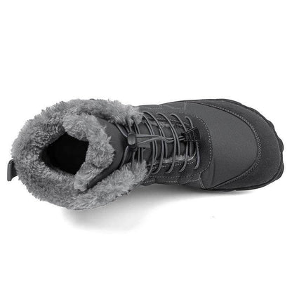 Außenschnee Stiefel Dicke Sohle Baumwollschuhe Wanderschuhe Schuhe Schuhschuh nicht rutsch und wasserdicht im Winter Barfußschuh (Unisex)