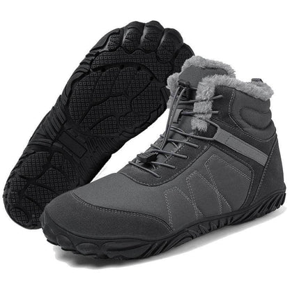 Außenschnee Stiefel Dicke Sohle Baumwollschuhe Wanderschuhe Schuhe Schuhschuh nicht rutsch und wasserdicht im Winter Barfußschuh (Unisex)