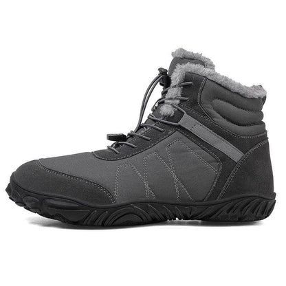 Außenschnee Stiefel Dicke Sohle Baumwollschuhe Wanderschuhe Schuhe Schuhschuh nicht rutsch und wasserdicht im Winter Barfußschuh (Unisex)