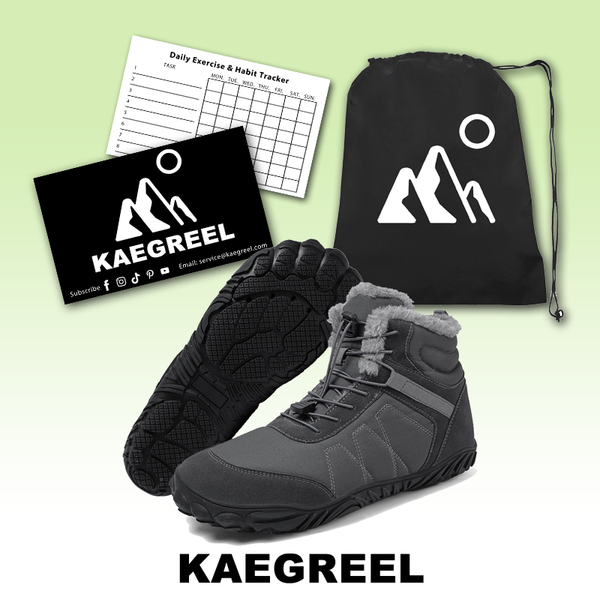 kaegreel winter barefoot shoes snow boots 31511 grey