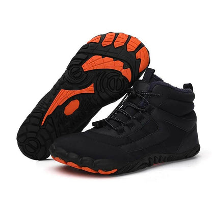 Winter Outdoor Plus Velvet Hiking Shoes Footwear Thick Warm Non-slip & Waterproof Winter Barefoot Shoe (Unisex)