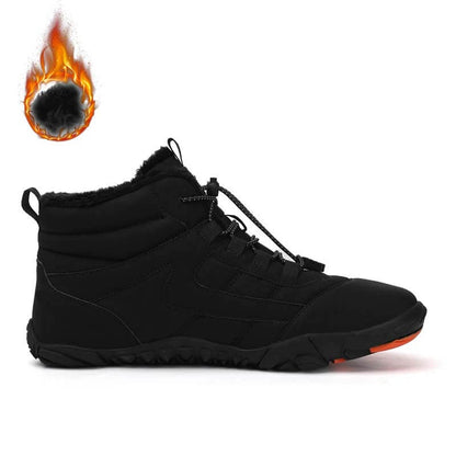 Winter Outdoor Plus Velvet Hiking Shoes Footwear Thick Warm Non-slip & Waterproof Winter Barefoot Shoe (Unisex)