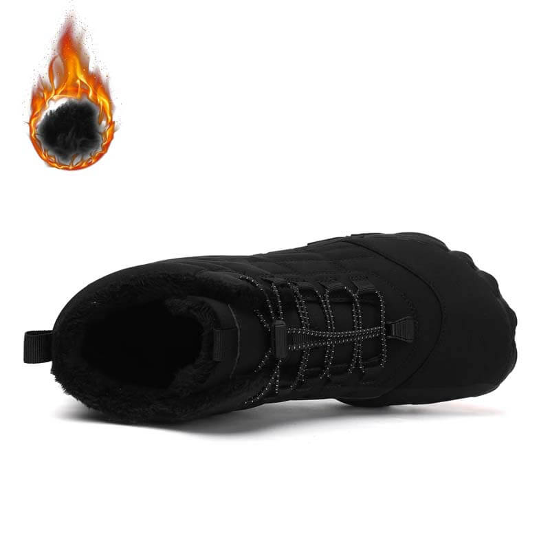 Winter Outdoor Plus Velvet Hiking Shoes Footwear Thick Warm Non-slip & Waterproof Winter Barefoot Shoe (Unisex)