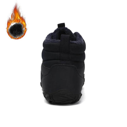 Winter Outdoor Plus Velvet Hiking Shoes Footwear Thick Warm Non-slip & Waterproof Winter Barefoot Shoe (Unisex)