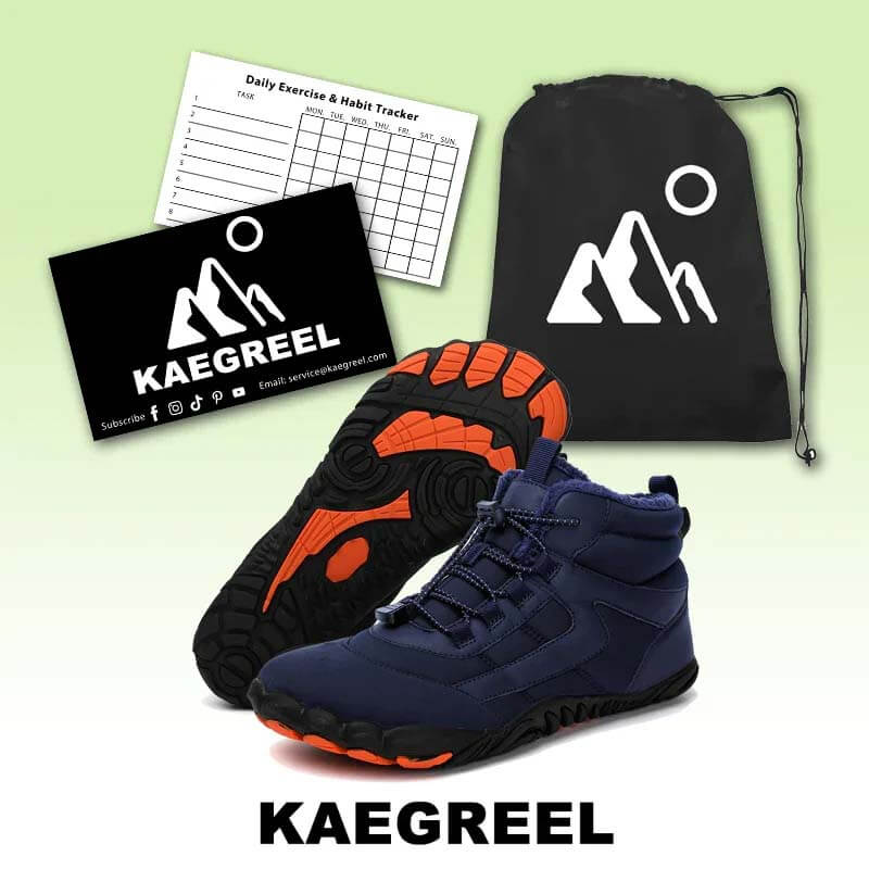 Winter Outdoor Plus Velvet Hiking Shoes Footwear Thick Warm Non-slip & Waterproof Winter Barefoot Shoe (Unisex)