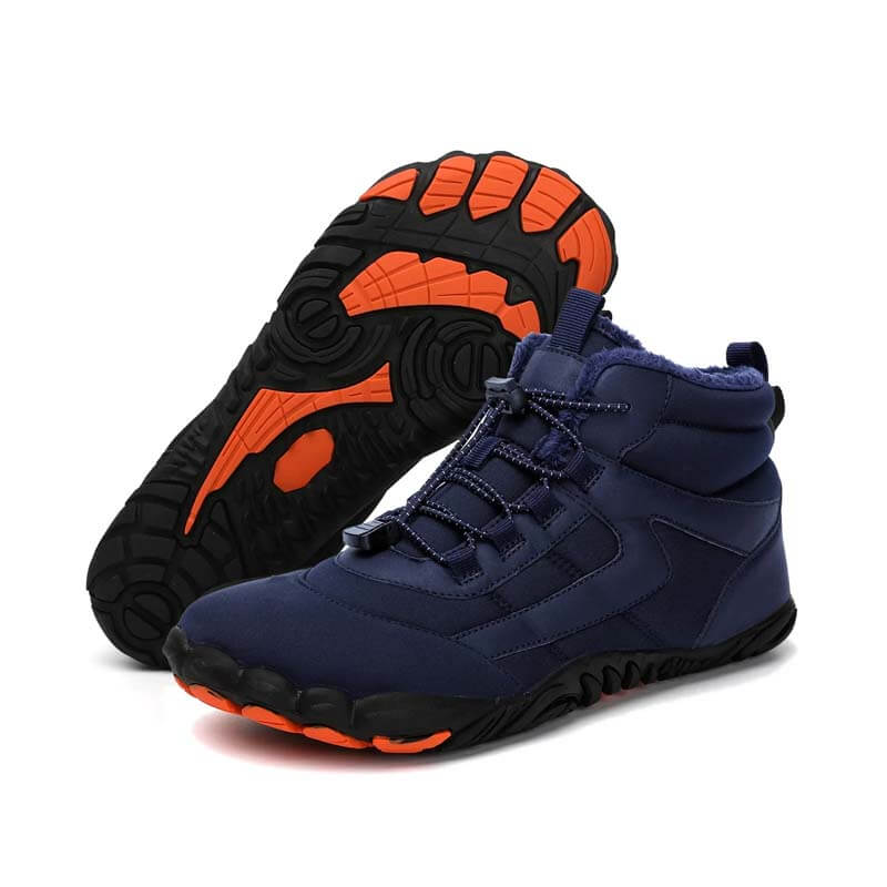 Winter Outdoor Plus Velvet Hiking Shoes Footwear Thick Warm Non-slip & Waterproof Winter Barefoot Shoe (Unisex)