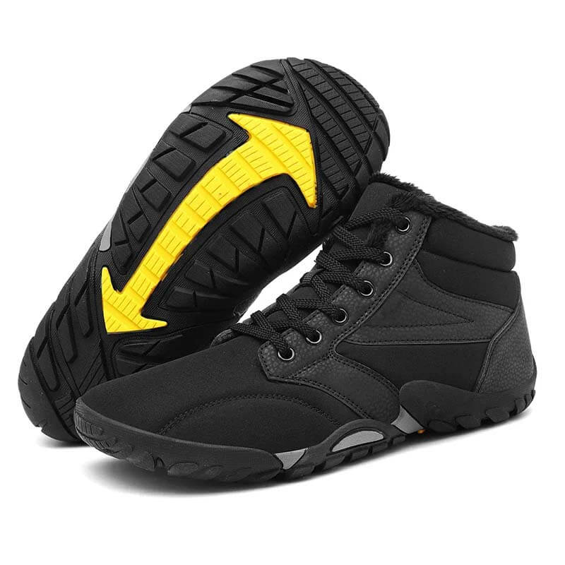 Snow Boots Winter Warm Mid-Tube Hiking Shoes Footwear Non-slip & Waterproof Winter Barefoot Shoe (Unisex)