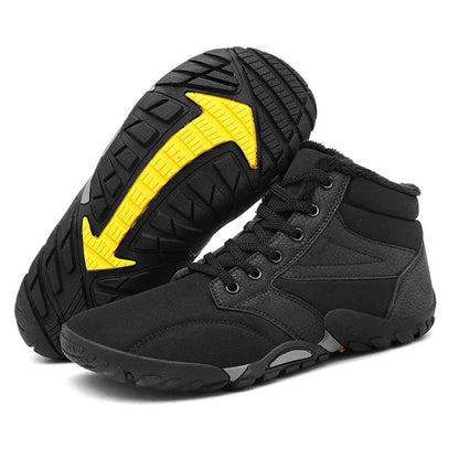 Snow Boots Winter Warm Mid-Tube Hiking Shoes Footwear Non-slip & Waterproof Winter Barefoot Shoe (Unisex)