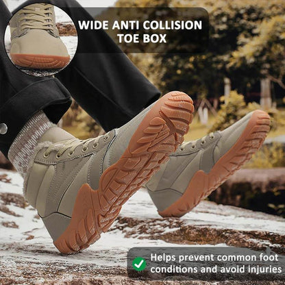 Snow Boots Winter Warm Mid-Tube Hiking Shoes Footwear Non-slip & Waterproof Winter Barefoot Shoe (Unisex)