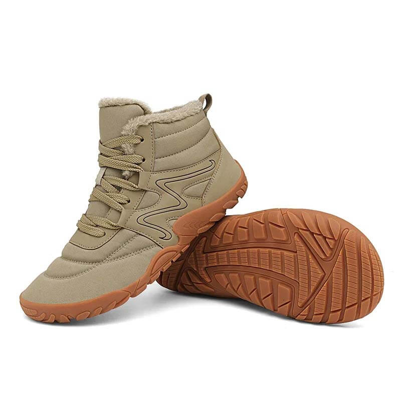 Winter Schneestiefel warme High-Top-Wanderschuhe Schuhe Nicht rutsch und wasserdichte Winter Barfußschuh (Unisex)