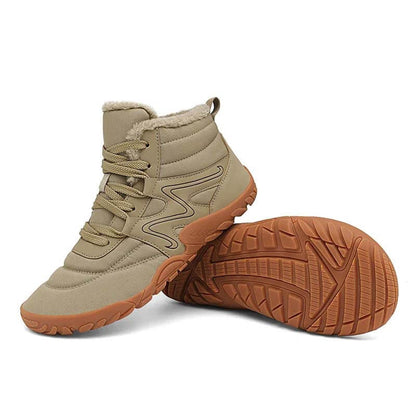 Winter Schneestiefel warme High-Top-Wanderschuhe Schuhe Nicht rutsch und wasserdichte Winter Barfußschuh (Unisex)