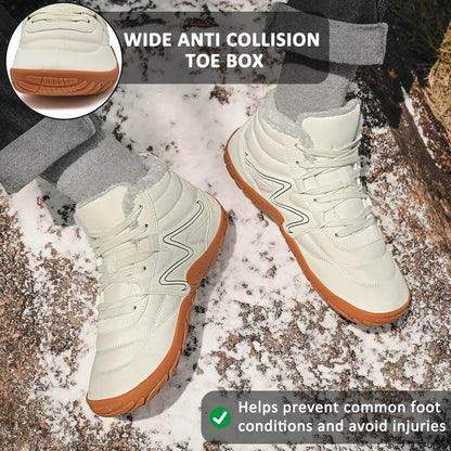 Winter Schneestiefel warme High-Top-Wanderschuhe Schuhe Nicht rutsch und wasserdichte Winter Barfußschuh (Unisex)