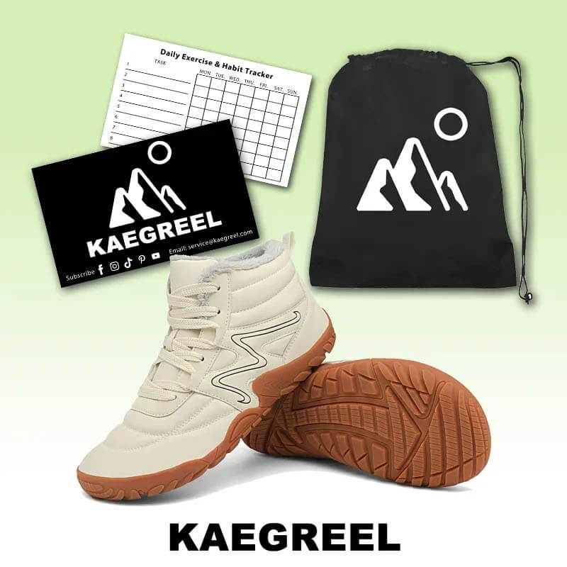 Winter Schneestiefel warme High-Top-Wanderschuhe Schuhe Nicht rutsch und wasserdichte Winter Barfußschuh (Unisex)