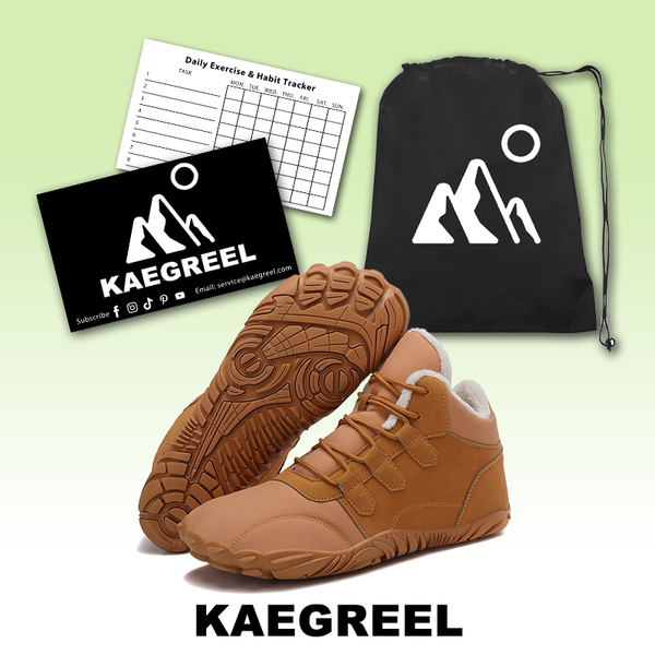 kaegreel winter barefoot shoes snow boots 31515 brown