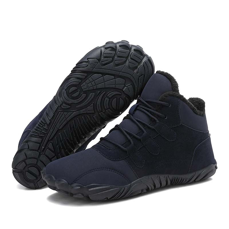 Winter im Freien Schneestiefel barfuß verdickter warmes Wanderschuhe Schuhe nicht rutschfestes und wasserdichtes Winter Barfußschuh (Unisex)