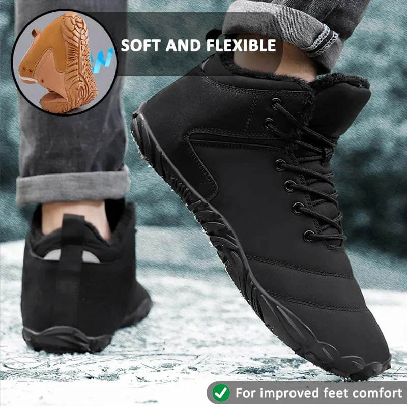 Chaussures de randonnée chaussures de neige des bottes décontractées usurent la chaussure aux pieds nus hiver et imperméable (unisex)