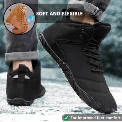 Chaussures de randonnée chaussures de neige des bottes décontractées usurent la chaussure aux pieds nus hiver et imperméable (unisex)