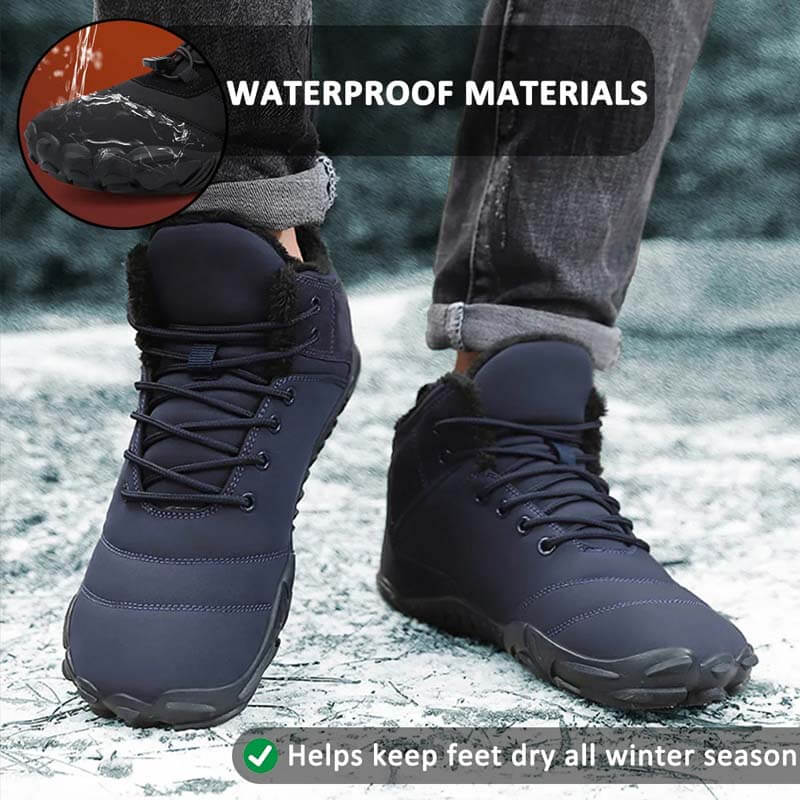 Chaussures de randonnée chaussures de neige des bottes décontractées usurent la chaussure aux pieds nus hiver et imperméable (unisex)