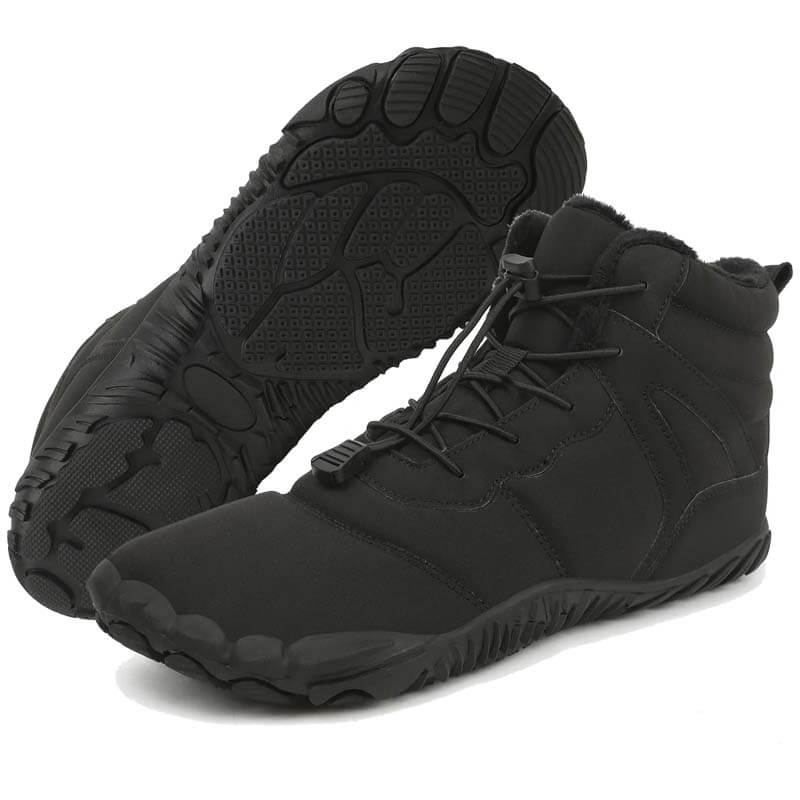 Winter im Freien warme Mountaineering-Schneestiefel tragen resistente mittelschwere Wanderschuhe Schuhwaren nicht rutsch und wasserdichte Winter Barfußschuh (Unisex)