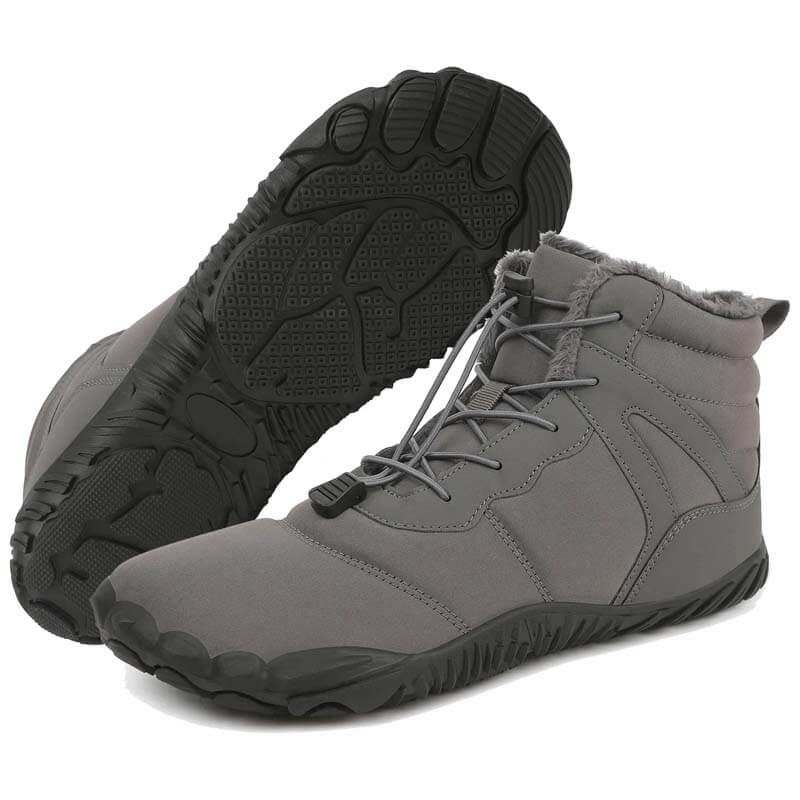 Winter im Freien warme Mountaineering-Schneestiefel tragen resistente mittelschwere Wanderschuhe Schuhwaren nicht rutsch und wasserdichte Winter Barfußschuh (Unisex)