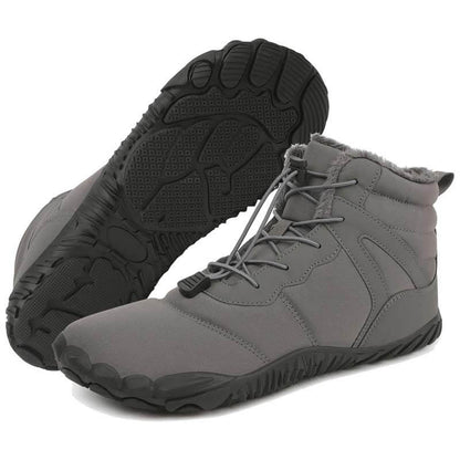 Winter im Freien warme Mountaineering-Schneestiefel tragen resistente mittelschwere Wanderschuhe Schuhwaren nicht rutsch und wasserdichte Winter Barfußschuh (Unisex)