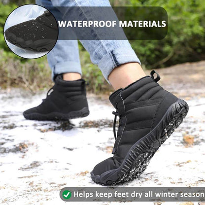 Wanderschuhe Schuhe Schuhe Winter warme Schneestiefel lässig und wasserdichte Winter Barfußschuh (Unisex)
