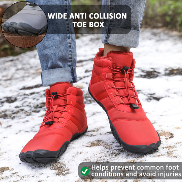 kaegreel winter barefoot shoes snow boots 31518 wine red 