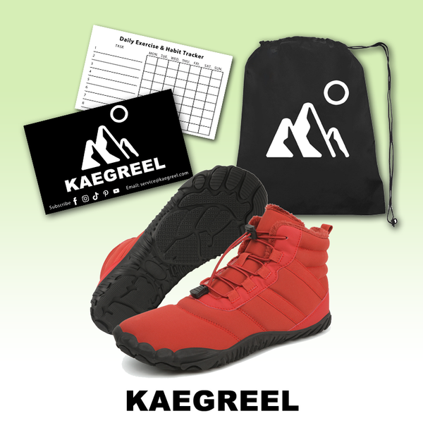 kaegreel winter barefoot shoes snow boots 31518 wine red 