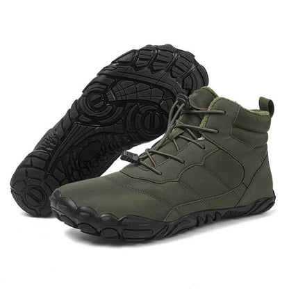 Thick Outdoor Snow Boots Warm Mountaineering Hiking Shoes Footwear Non-slip & Waterproof Winter Barefoot Shoe (Unisex)