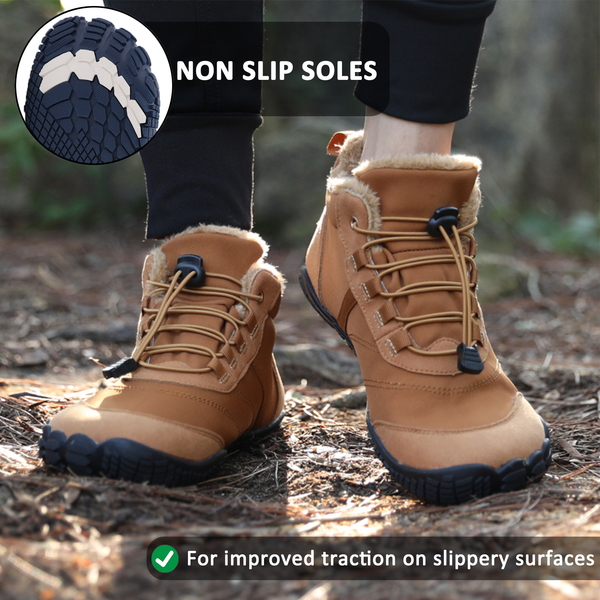 kaegreel winter barefoot shoes snow boots 31525 brown
