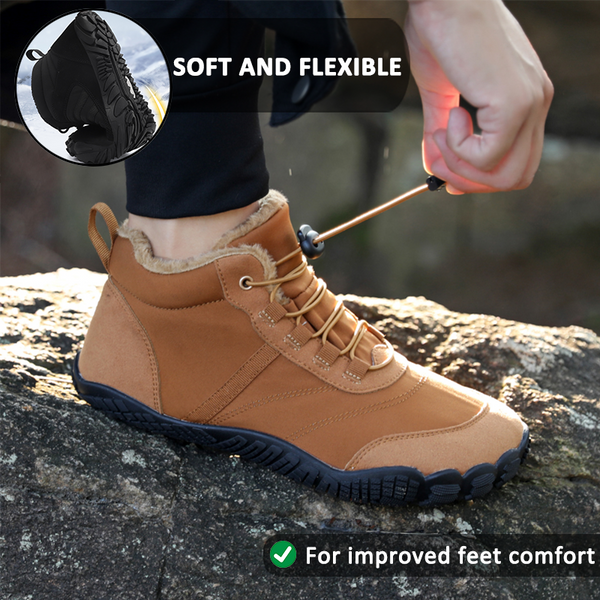 kaegreel winter barefoot shoes snow boots 31525 brown