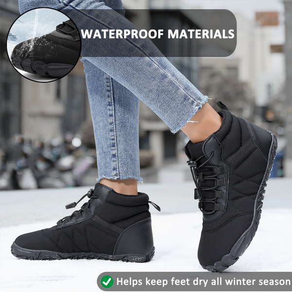 kaegreel winter barefoot shoes snow boots 31526 black 