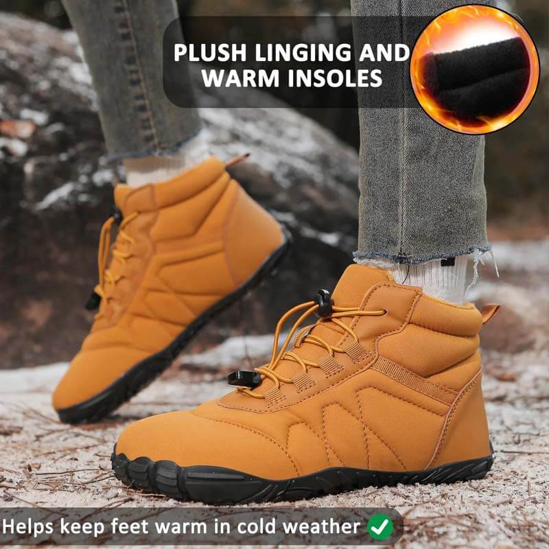 Snow Boots Wear-Resistant Trekking Shoes Hiking Shoes Footwear Non-slip & Waterproof Winter Barefoot Shoe (Unisex)