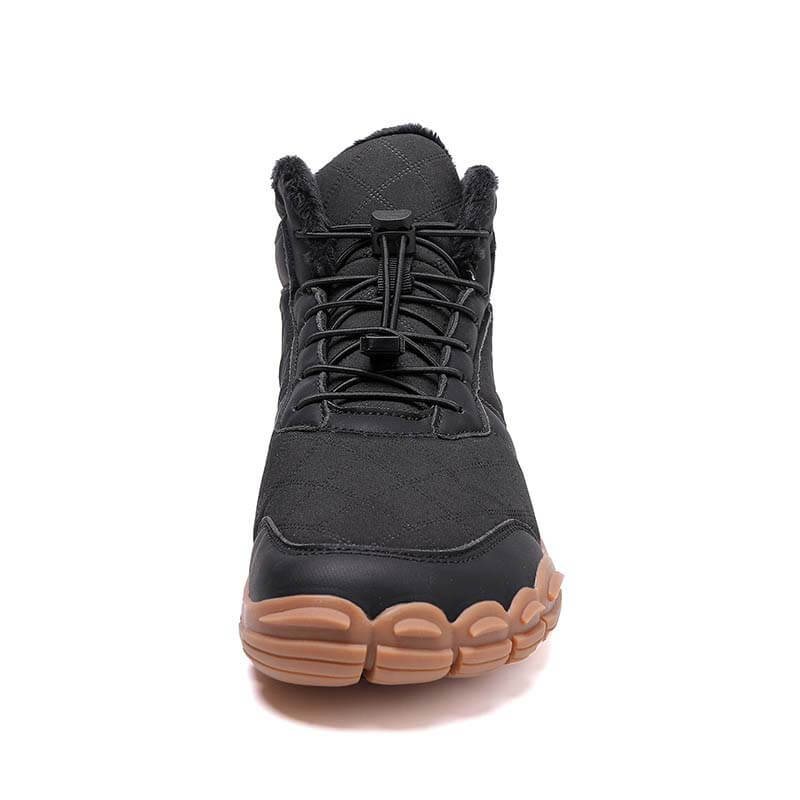 Autumn & Winter Outdoor Barefoot Snow Boots Waterproof Non-slip Plush Lining Hiking Footwear Shoes (Unisex)