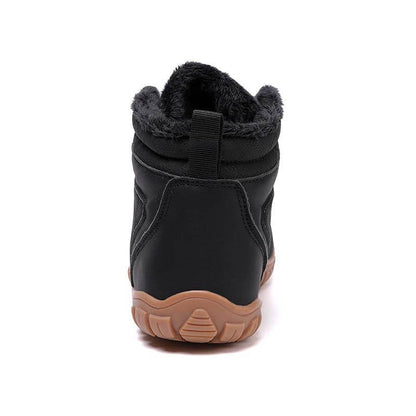 Autumn & Winter Outdoor Barefoot Snow Boots Waterproof Non-slip Plush Lining Hiking Footwear Shoes (Unisex)