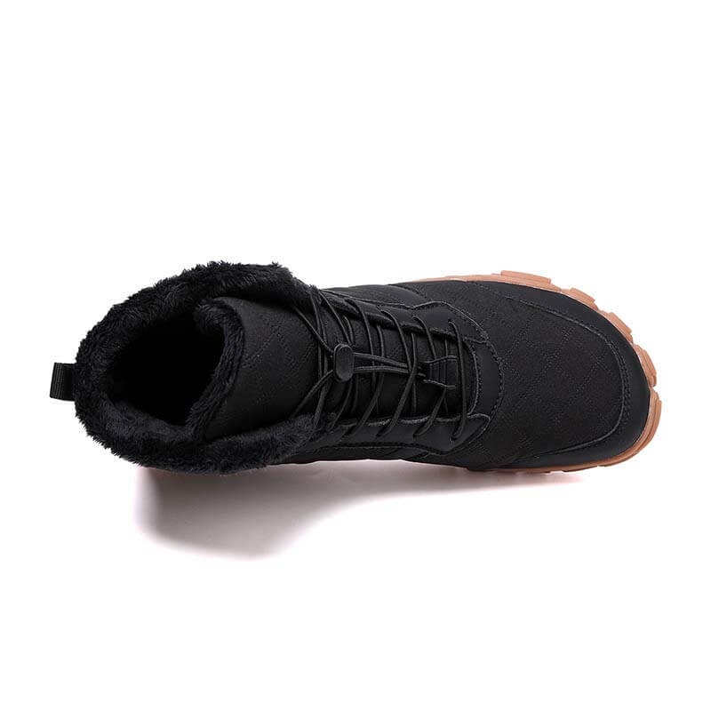 Autumn & Winter Outdoor Barefoot Snow Boots Waterproof Non-slip Plush Lining Hiking Footwear Shoes (Unisex)