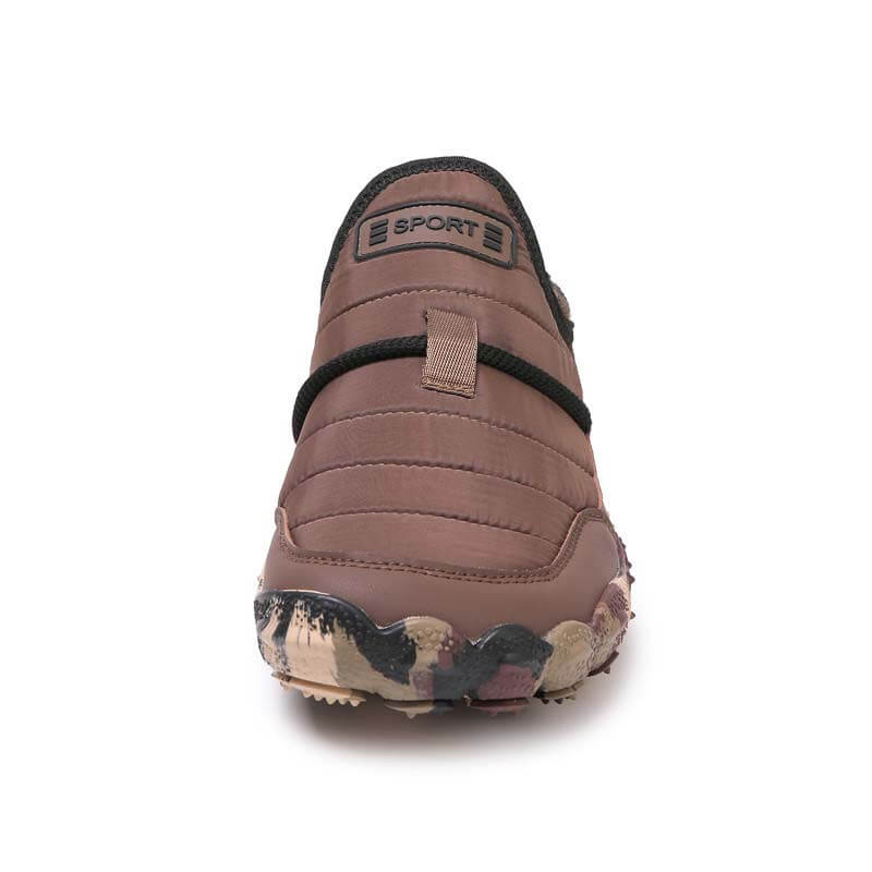 Outdoor Plush Lining Waterproof Non-slip Wear-resistant Shoes Leisure Hiking Footwear Snow Boots (Unisex)