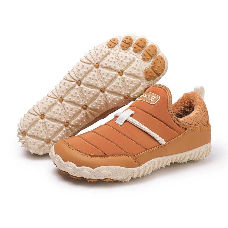 Outdoor Plush Lining Waterproof Non-slip Wear-resistant Shoes Leisure Hiking Footwear Snow Boots (Unisex)