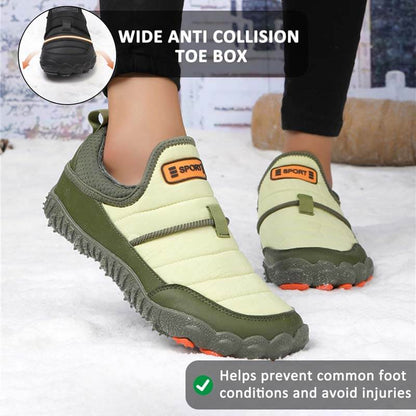 Outdoor Plush Lining Waterproof Non-slip Wear-resistant Shoes Leisure Hiking Footwear Snow Boots (Unisex)
